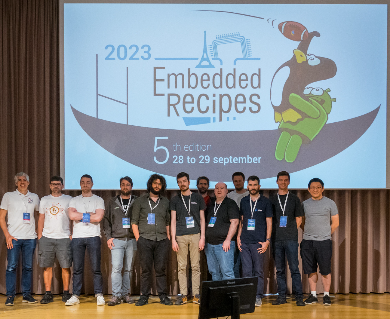 All the Embedded Recipes speakers on stage